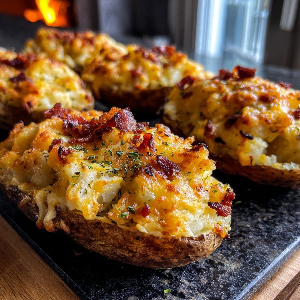 Indulgent Twice Baked Potatoes