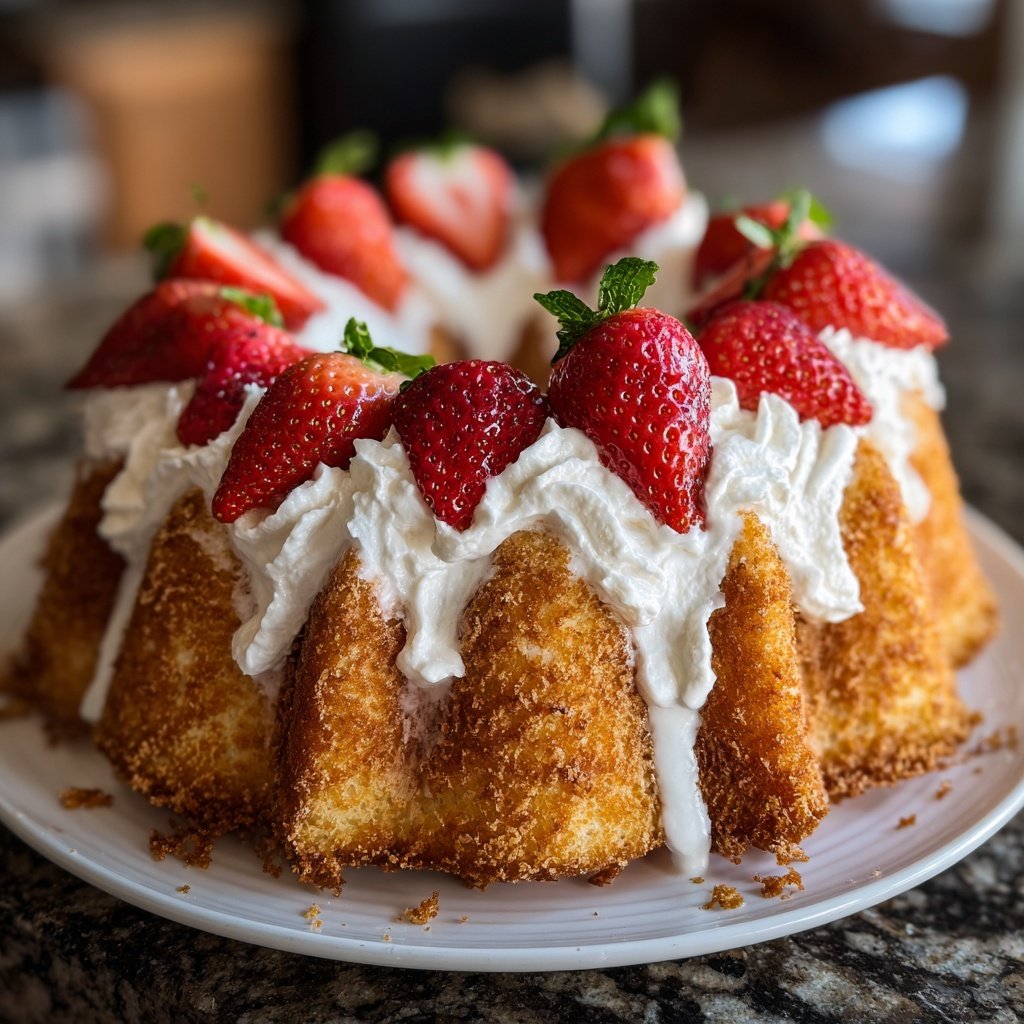 Strawberry Shortcake Bundt Cake