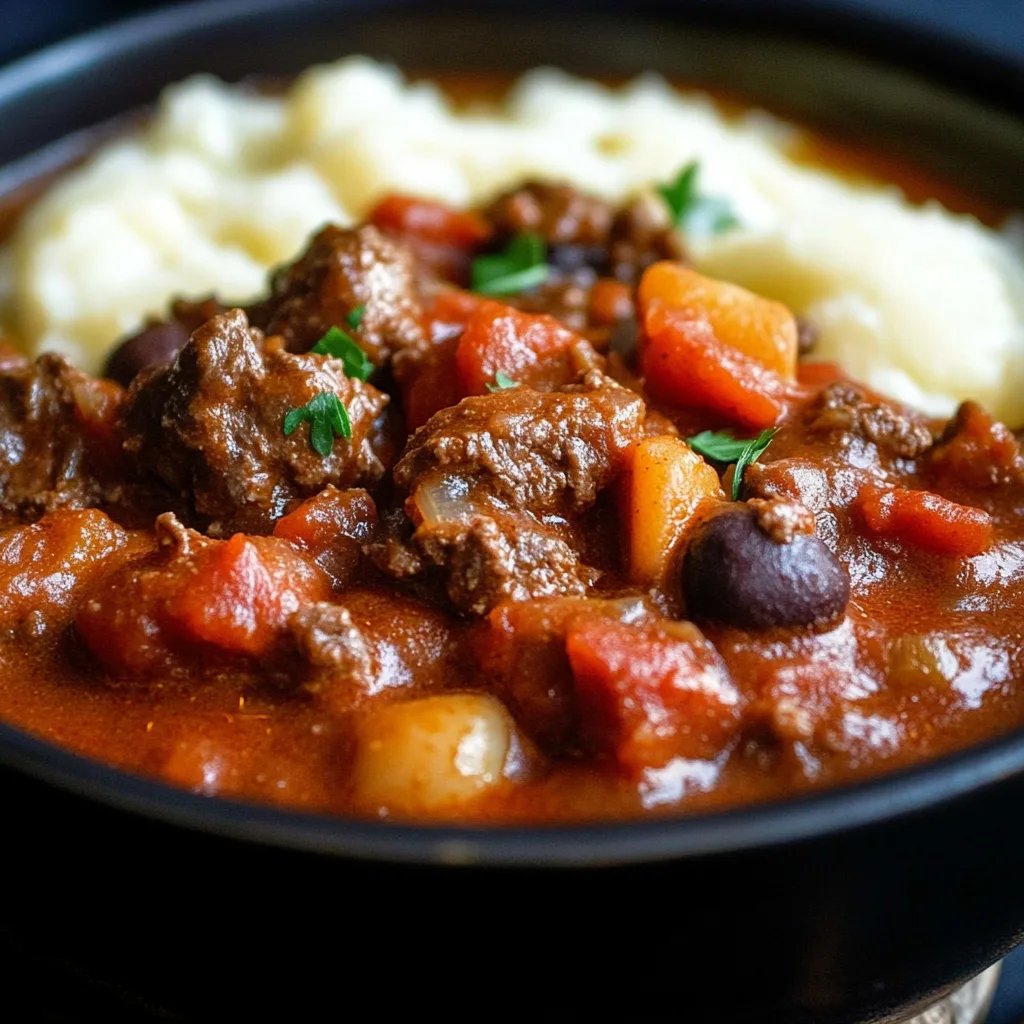Slow Cooker Beef & Chorizo Casserole
