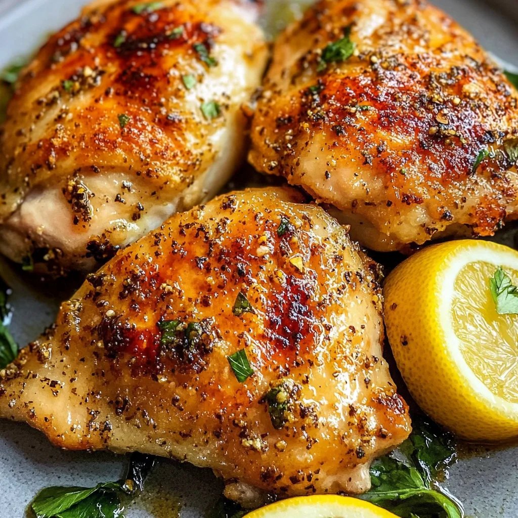 Lemon Pepper Chicken Thighs