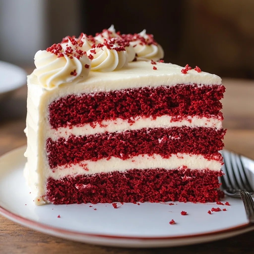 BEST EVER Red Velvet Cake with dreamy Cream Cheese Frosting