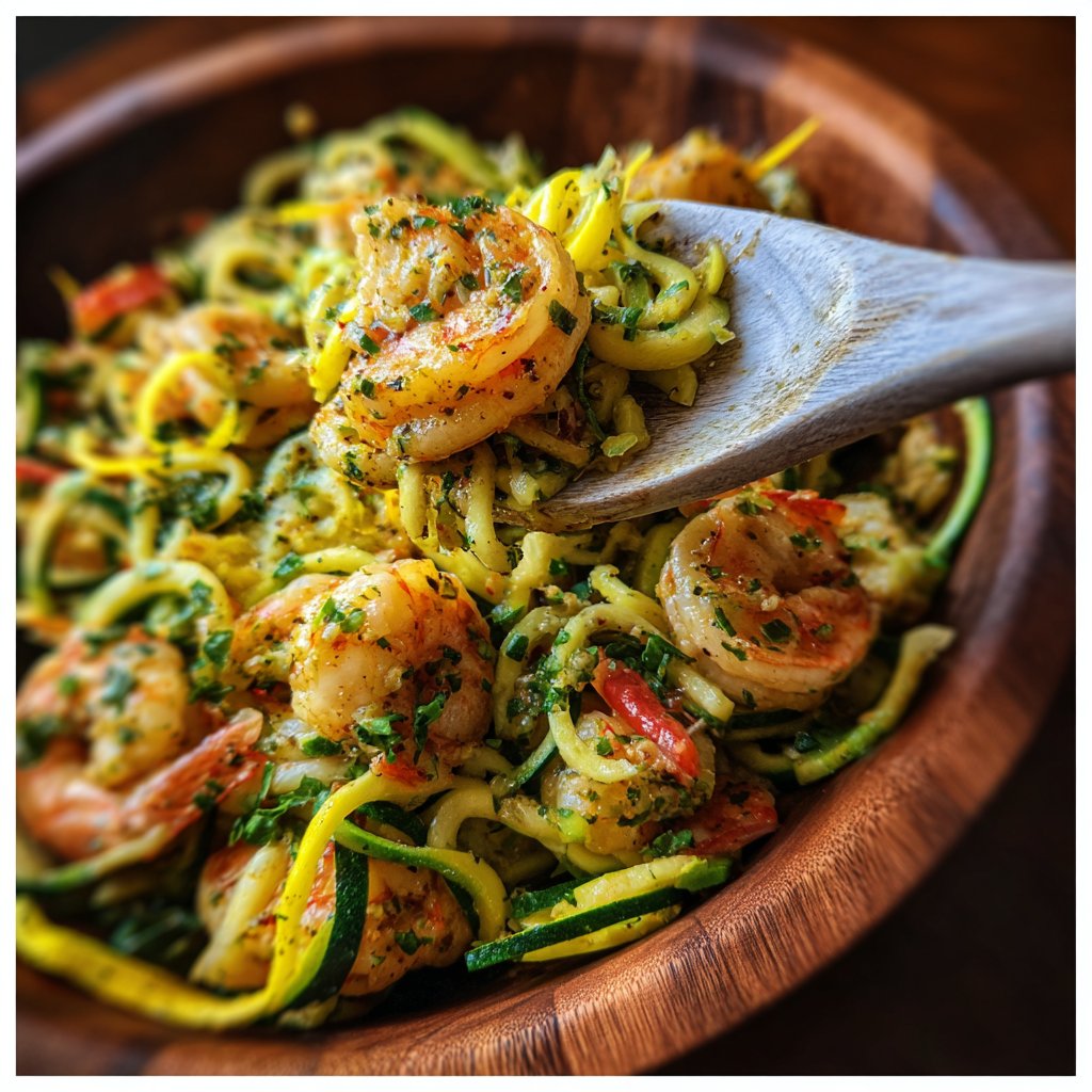 Shrimp and Zucchini Pasta Salad