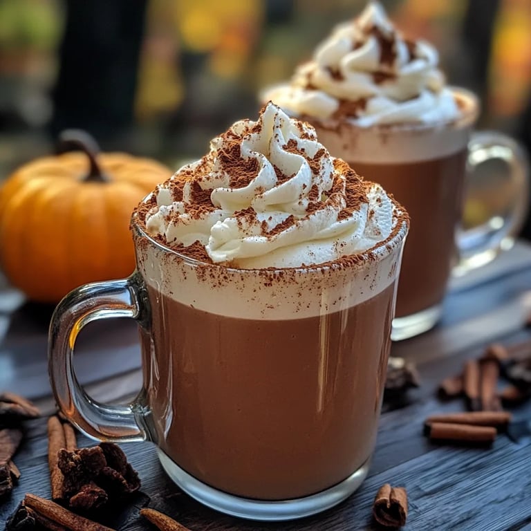 Maple Cinnamon Fall Hot Chocolate