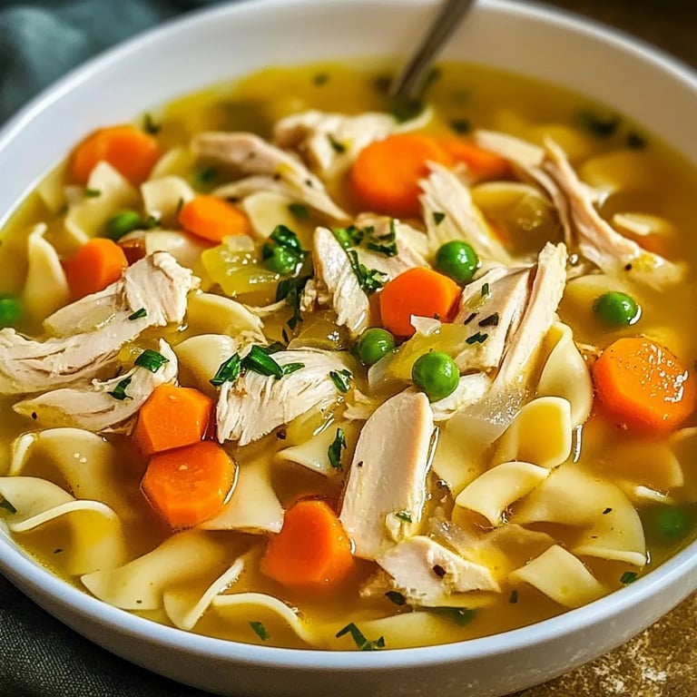 Chicken Noodle Soup with Egg Noodles